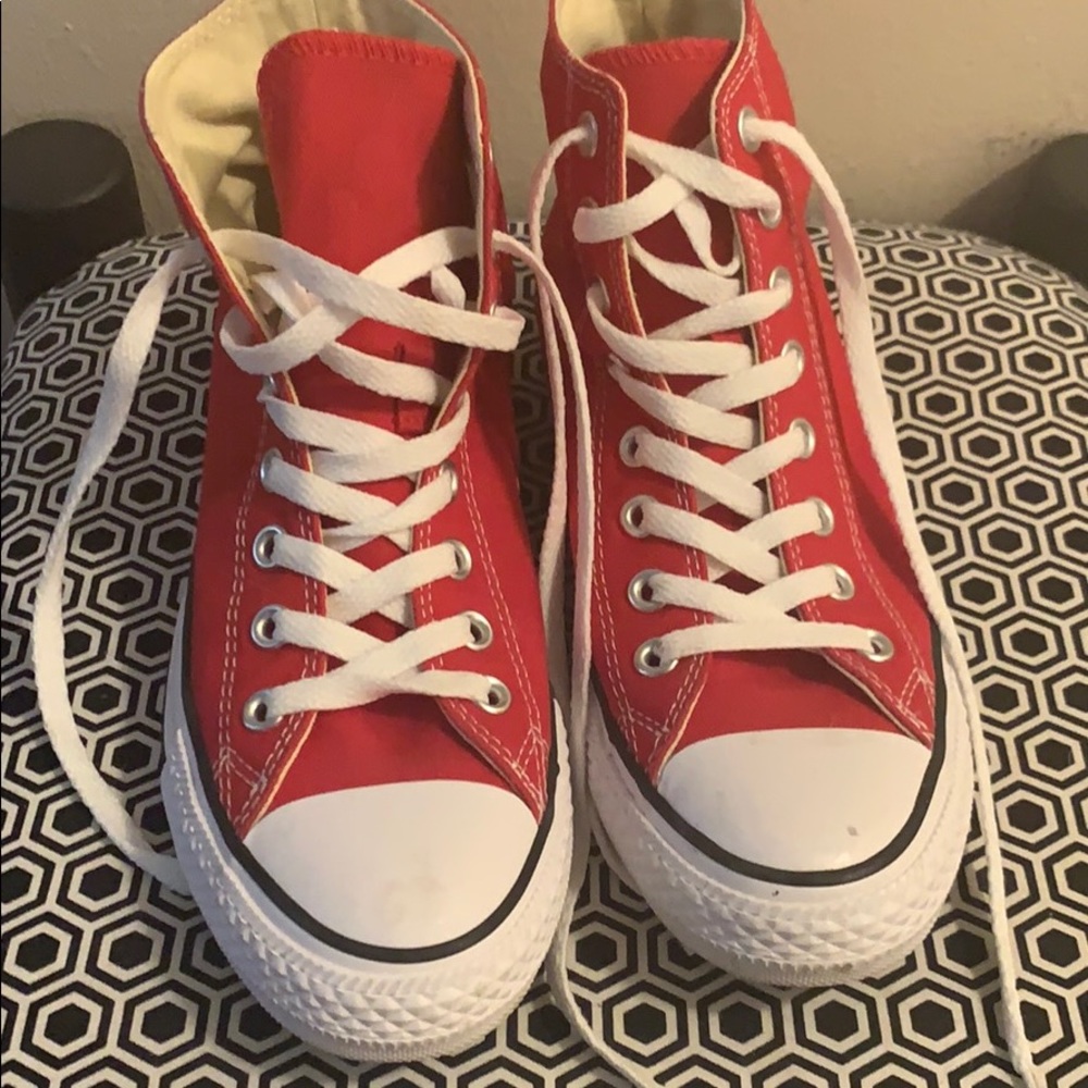 Red Chuck Taylor Converse high top